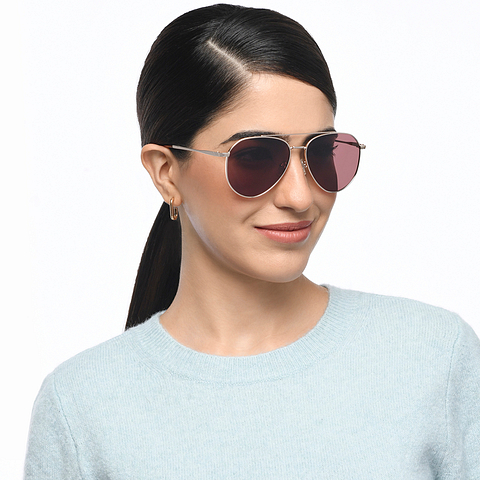 Vincent Chase Online Gold Full Rim Aviator right side