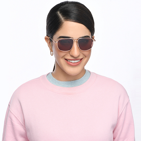 فينسنت تشيس أونلاين ذهب حافة كاملة المستطيل left side