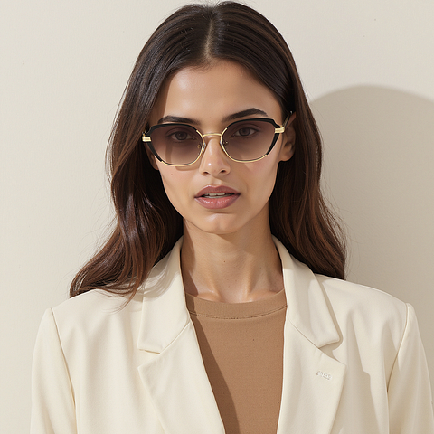 Vincent Chase Gold Full Rim Cat Eye right side