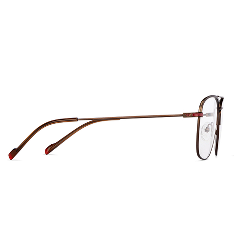 Vincent Chase Brown Maroon Full Rim Square left side