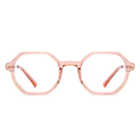 Vincent Chase Brown Transparent Full Rim Geometric right side