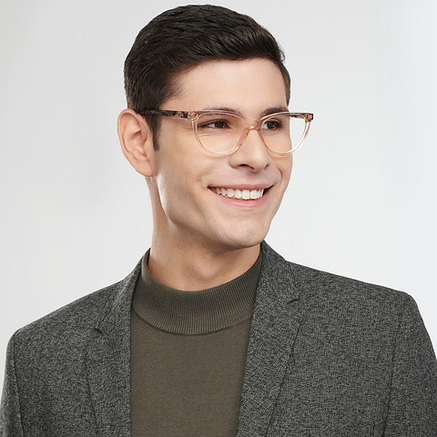 Vincent Chase Online Brown Transparent Full Rim Cat Eye right side