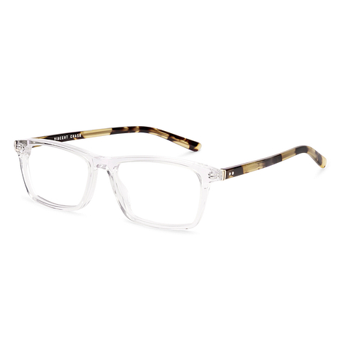 Vincent Chase Crystal Transparent Full Rim Rectangle right side