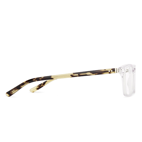 Vincent Chase Crystal Transparent Full Rim Rectangle left side