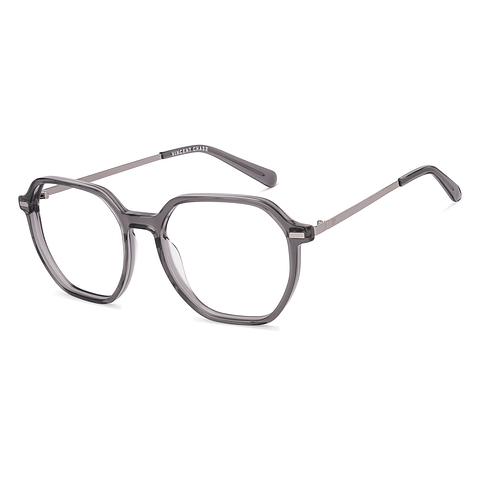 Vincent Chase Online Gray Transparent Full Rim Geometric right side