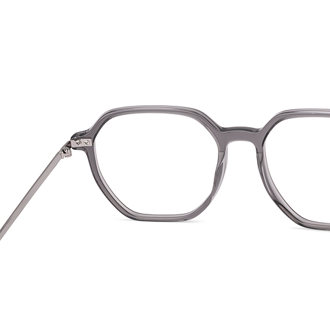 Vincent Chase Online Gray Transparent Full Rim Geometric right side