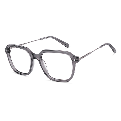 Vincent Chase Gray Transparent Full Rim Square left side
