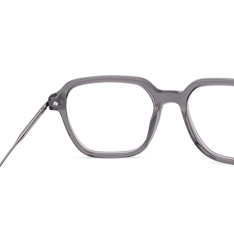 Vincent Chase Gray Transparent Full Rim Square right side