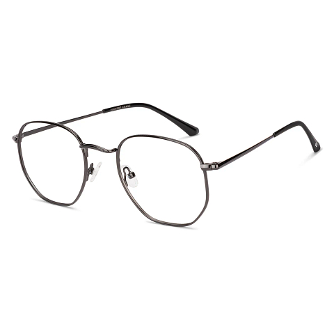 Vincent Chase Online Dark Gunmetal Full Rim Geometric left side