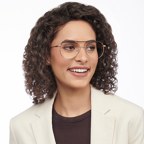 Vincent Chase Online Black Full Rim Aviator left side