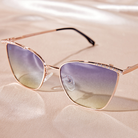 Vincent Chase Online Gold Full Rim Cat Eye right side