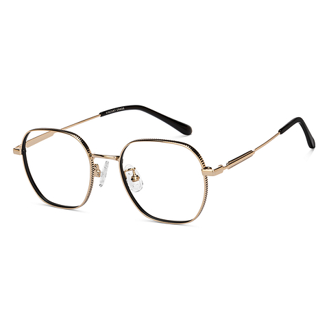 Vincent Chase Gold Full Rim Geometric right side