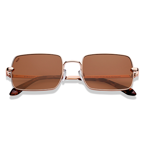 Vincent Chase Polarized Gold Full Rim Rectangle left side