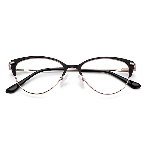 Vincent Chase Black Full Rim Cat Eye left side