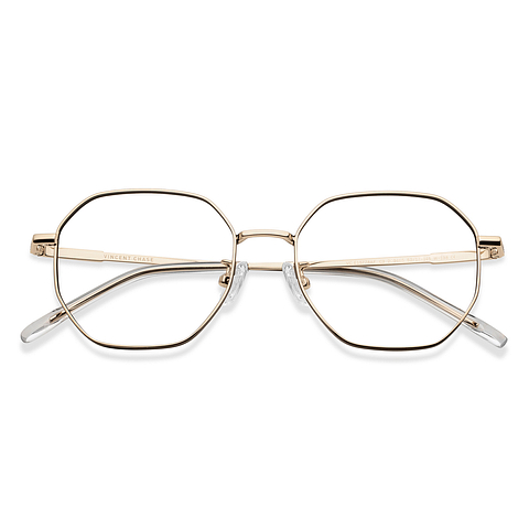Vincent Chase Black Full Rim Geometric left side