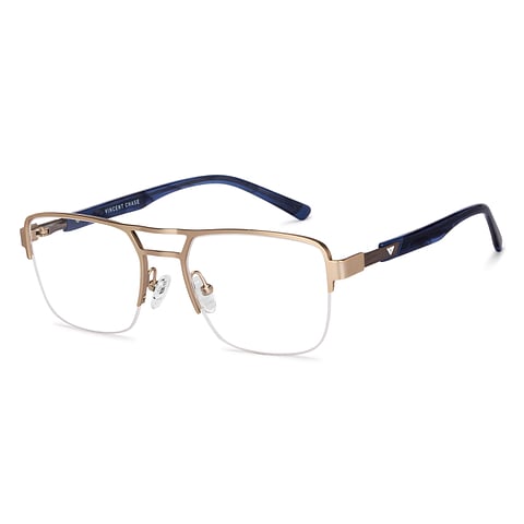 Vincent Chase Online Gold Half Rim Square right side