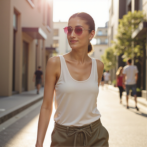 Vincent Chase Polarized Gold Full Rim Round right side