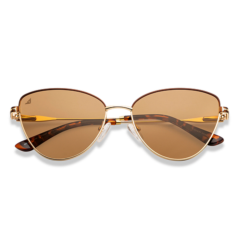 Vincent Chase Polarized Gold Full Rim Cat Eye left side