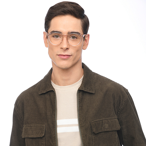 Vincent Chase Online Brown Transparent Full Rim Round right side