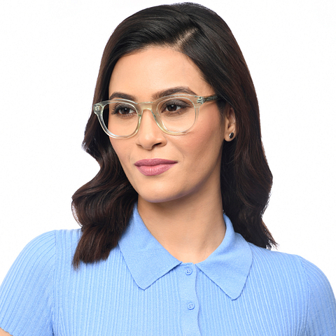 Vincent Chase Online Green Transparent Full Rim Round left side