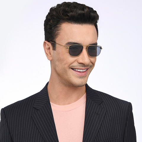 Vincent Chase Online Gold Full Rim Rectangle left side
