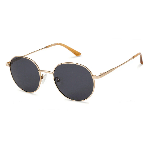 Vincent Chase Polarized Gold Full Rim Round left side