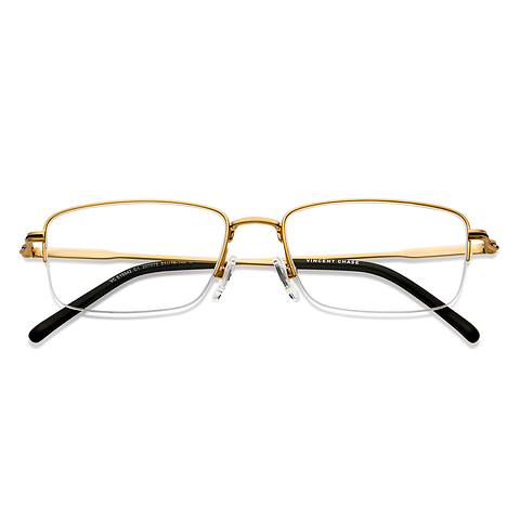 Vincent Chase Online Gold Half Rim Rectangle left side