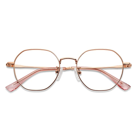 Vincent Chase Gold Pink Full Rim Round left side