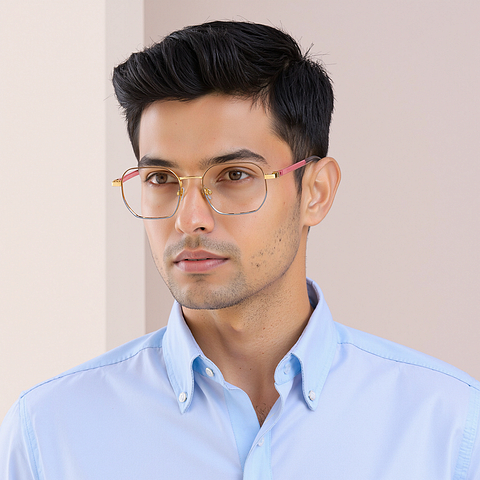 Vincent Chase Online Gold Full Rim Geometric right side
