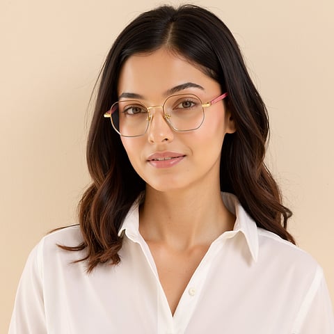 Vincent Chase Online Gold Full Rim Geometric right side