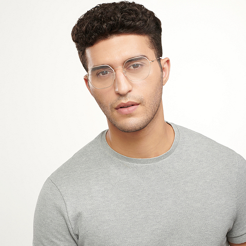 Vincent Chase Online Gold Full Rim Geometric left side