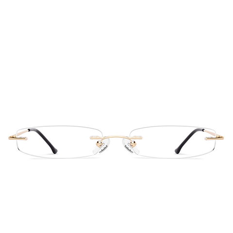 Vincent Chase Gold Rimless Rectangle right side