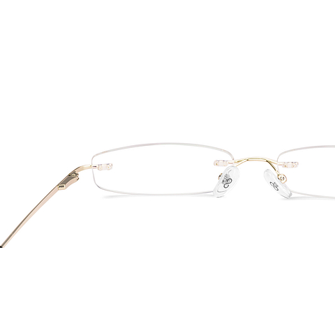 Vincent Chase Gold Rimless Rectangle right side