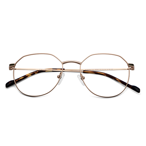 Vincent Chase Online Gold Full Rim Geometric left side