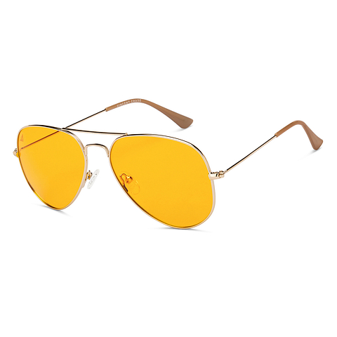 Vincent Chase Online Gold Full Rim Aviator left side