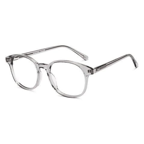 Vincent Chase Gray Transparent Full Rim Round right side