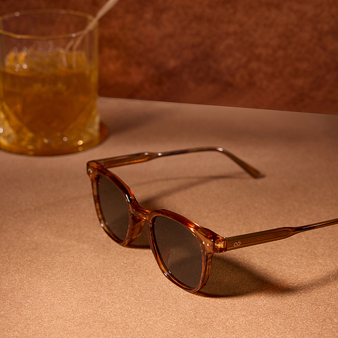 Vincent Chase Light Brown Full Rim Round right side