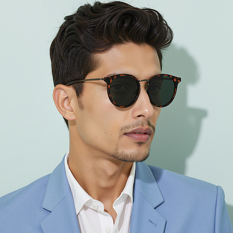 Vincent Chase Polarized Demi Full Rim Round left side
