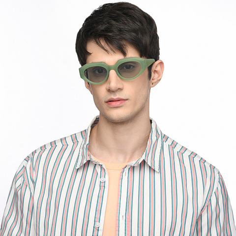 Vincent Chase Online Green Full Rim Geometric left side