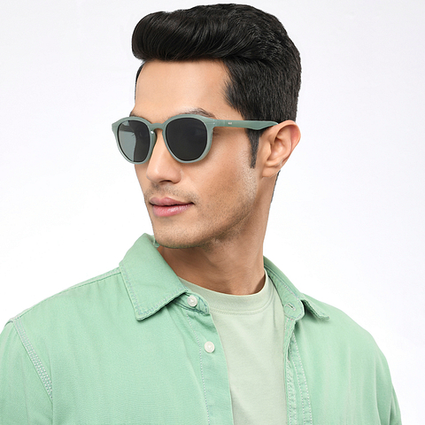Vincent Chase Polarized Green Full Rim Round right side