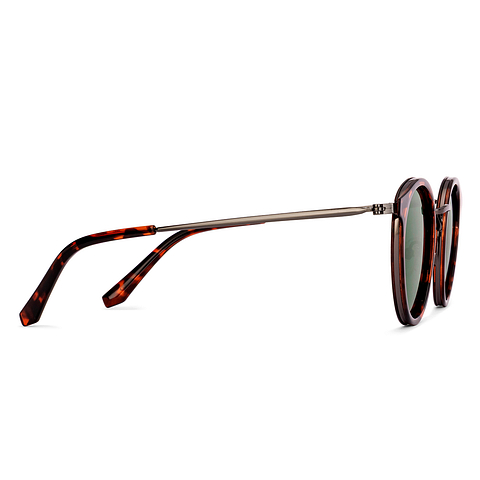 Vincent Chase Polarized Tortoise Full Rim Round left side