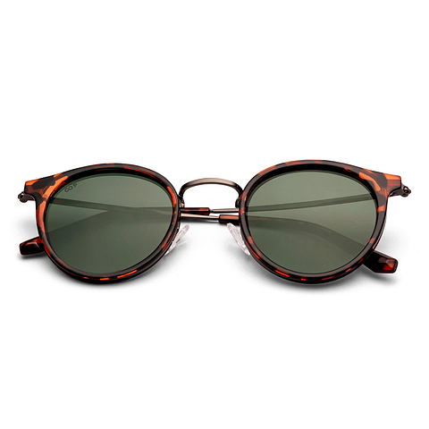 Vincent Chase Polarized Tortoise Full Rim Round left side