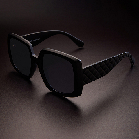 Vincent Chase Polarized Black Full Rim Square left side