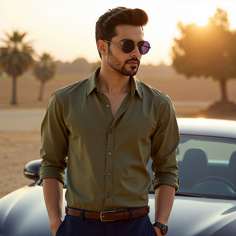 Vincent Chase Polarized Dark Gunmetal Full Rim Round left side Vincent Chase Polarized Dark Gunmetal Full Rim Round left side