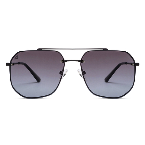 Buy Grey Gradient Black Full Rim Geometric Vincent Chase SPOT ON