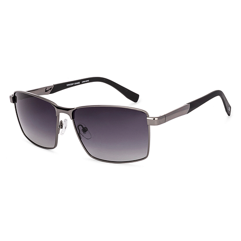 Buy Grey Gradient Gunmetal Full Rim Rectangle Vincent Chase