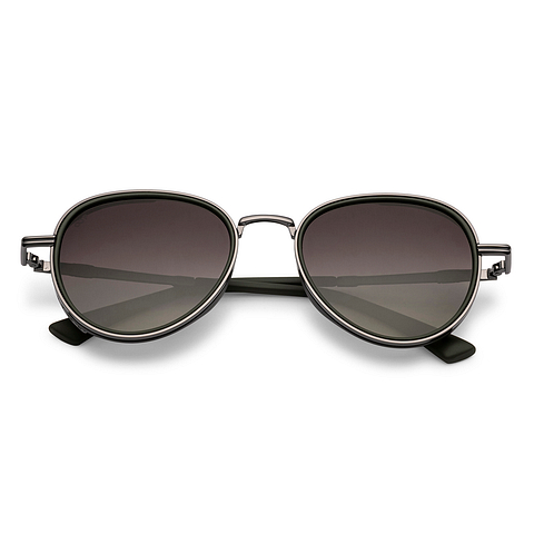 Buy Grey Gradient Gunmetal Green Full Rim Aviator Vincent Chase