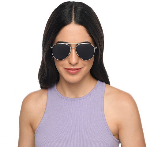 Vincent Chase Polarized Mid Gunmetal Full Rim Aviator right side