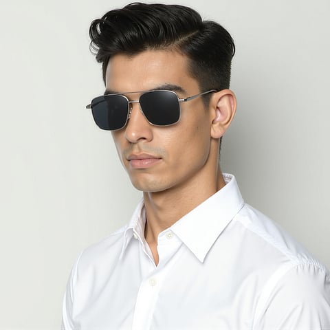 Vincent Chase Polarized Mid Gunmetal Full Rim Square right side