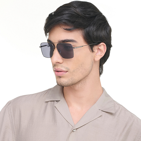 فينسنت تشيس المستقطب ميد غونميتال حافة كاملة المستطيل right side